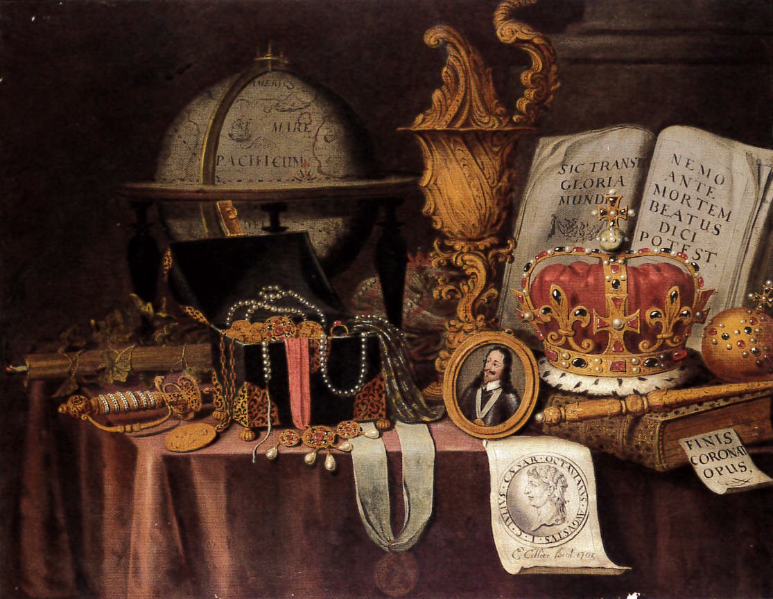 Image: 6. Edward Collier c.1642-1708. 
An Allegory of Wealth and Temporal Power, 1705.
Lent from a private collection